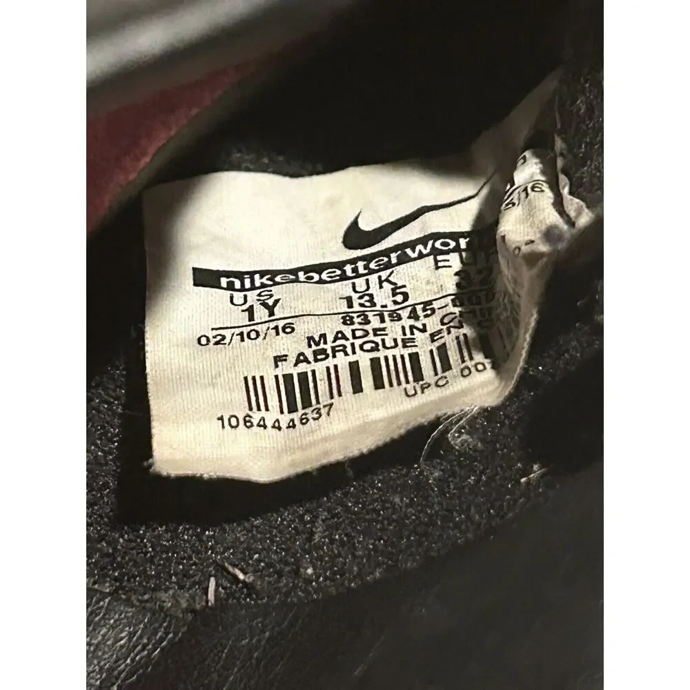 Nike JR Mercurial Junior Soccer‎ Cleats Size 1Y Black/Pink